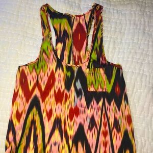 Silk multi color tank